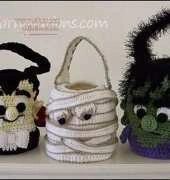 Yarnovations - Yarn Twins - Deborah Bagley and Dana Rebmann - Halloween Treat Bags