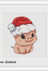 Christmas Pig by Anna Gutova