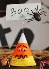 Craft Passion-Halloween Candy Corn Memo Holder-Free Pattern