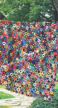 Unknown Designer / Chickie By The Sea - Meadow Flower Afghan