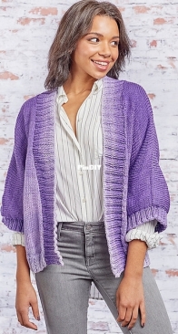 Yarnspiratiom - Sara Louise Greer - Kinit Kimono Style Jacket - Free