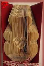 Teddy bear heart folding book