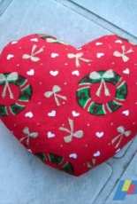 coeur de Noël en ouatine fait par moi