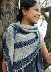Messenger Shawl aka Mesh-enger Shawl by Stephanie Shiman