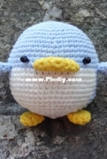 Rolling blue penguin