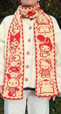 Cute Anime Mascot Scarf by Katharina Kuntz  - English