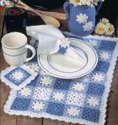 Crochet World Magazine - Daisy Gingham Set  by Sharon Phillips - Free