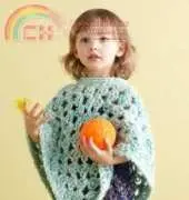 Lion Brand Yarn L0078 Baby Poncho
