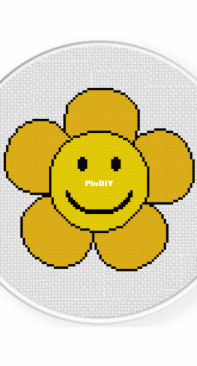 Daily Cross Stitch - Happy Flower
