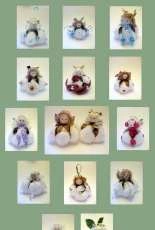 Cotton Blossom Angel Ornaments