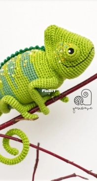 Yarn Wave Shop - Banga Vaicekauskienė - Carl the Chameleon