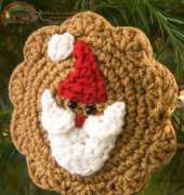 Red Heart LW2258 - Santa Cookie Ornament