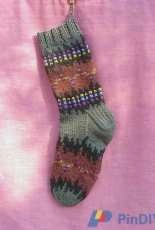 Trade Beads Sock by Anne Carroll Gilmour -Free