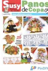 Susy Collection - Paint & Crochet - Panos de Copa 5 - Portuguese