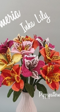 Pippa Patterns - Connie Rockliff - Alstromeria Inca Lily