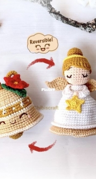 Chibiscraft - Febby Kurniawati Pranajaya - Reversible Christmas Angel and Bell