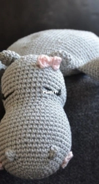 Hobbii Design - Pif Paf - Fiona the Hippo Baby comforter - German and English - Free