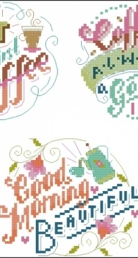 Coffee Sleeves by Emma Congdon from Cross Stitch Crazy 245 PCS + XSD