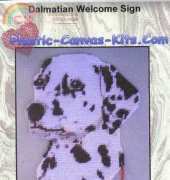 Plastic-Canvas-Kits.com Dalmatian Welcome Sign