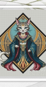 Maori Cross Stitch - Cat master by Ekaterina Smirnova - Free