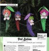 Pod Babies - Felt - from Soft Dolls & Animals June-July 2007