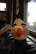 white angry bird