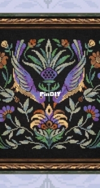 OwlForest Embroidery Amethyst Bird Night Songs  XSD + PCS