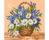 Goblenset 340 Basket with Cornflowers PCS