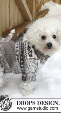 Drops Design - Lets Go Free Dog Sweater  - Spanish - Free