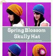 Gleeful Things - Julie King - Spring Blossom Skully Hat