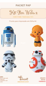 Timart - Fatima Barbosa - Kit Star Wars 2 - Portuguese