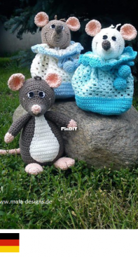 Mala Designs - Mandy Herrmann -  Funny pouch Rats - Lustige Sackratten - German