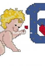 ABC Cupido B from Las Labores de Ana Baby 25 PCS