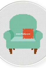 Daily Cross Stitch - Cute Chair
