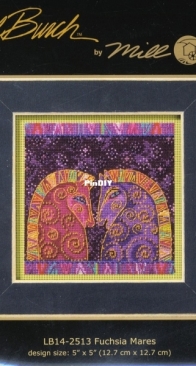 Mill Hill - Laurel Burch LB14-2513 Fuchsia Mares