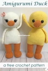 Grace and Yarn- Amigurumi Duck- Free