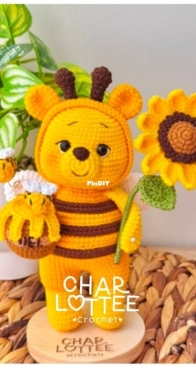 Charlottee Crochet - Susan Estefani Veliz Melchor - Winnie Pooh Bee - Winnie Pooh Abejita - Spanish