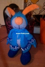 Bunny knitting spokes