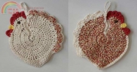 Christine Ciliberto - Speckled Hen Potholder - Free
