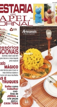 Trabalhos Artesanais - Edicao Especial - Cestaria en Papel Jornal - Portuguese
