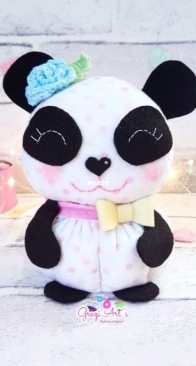 Grazi Art's - Panda Storage Box --  Pandinha-Porta Treço Pandinha - Portuguese - Free