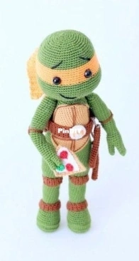 Irem Design - Ilknur Karaca - Ninja Turtle Michelangelo 20cm - Português