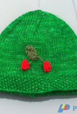 My Little Cherry Beanie by Leeana Gardiner/Whirlsies Designs