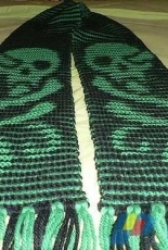 Harry Potter Dark Mark Illusion Scarf by Lindsay Henricks/Storm Moon Knits-Free