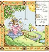 Little Miss Muffet from Cross Stitch Collection 129 PCS