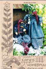 Caties Homespun Stitches - Til Melt Do Us Part 13" Snowman and Lady