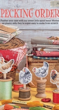 Pecking Order by Maria Diaz from Cross Stitcher 401 PCS + XSD