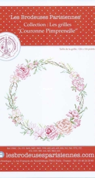 Les Brodeuses Parisiennes LBP - GCPRE/GRI - Couronne Pimprenelle /Pimpernel Crown by Véronique Enginger – French