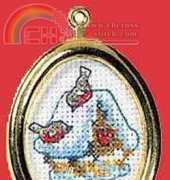 Permin 01-0216 - Birdhouse Oval Ornament