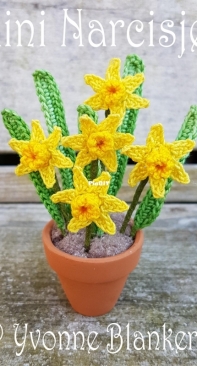 Yvonnes Crochet Art - Yvonne Blanker - Mini Daffodils - Mini Narcisjes - Dutch